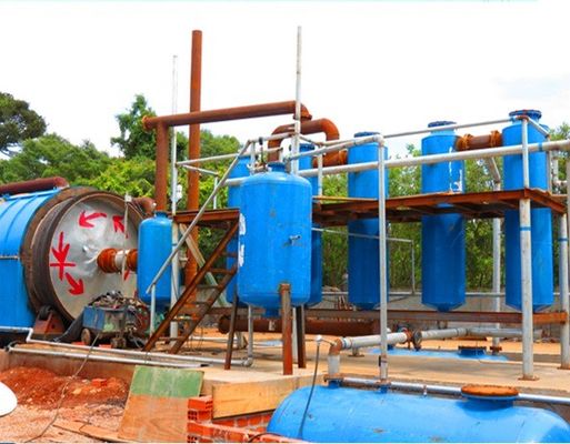 Direct Heating Output Capacity 15 Tons Waste Tire Pyrolysis Plant for Tire Recycling