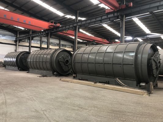 Top- Waste Plastic Tyre to Fuel Oil Recycling Pyrolysis Machine for Final Product Steel Wire