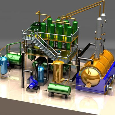 Energy Mining Industry Waste Tire to Diesel Distillation Machine with 5-10ton Capacity