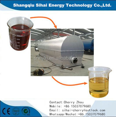 Energy Mining Industry Waste Tire to Diesel Distillation Machine with 5-10ton Capacity