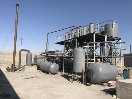 Black Engine Oil Recycling Plant For Diesel Oil Transformation