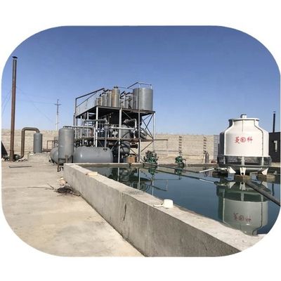 Pyrolysis Oil Distillation Plant For Converting Old Tires And Plastic To Diesel Fuel