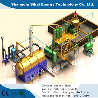 D1200*3000mm Mini Crude Oil Refinery Distillation Plant for Petroleum to Diesel and Gasoline