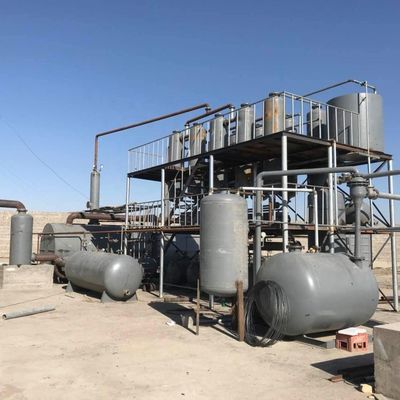 Pyrolysis Oil Distillation Plant For Converting Old Tires And Plastic To Diesel Fuel