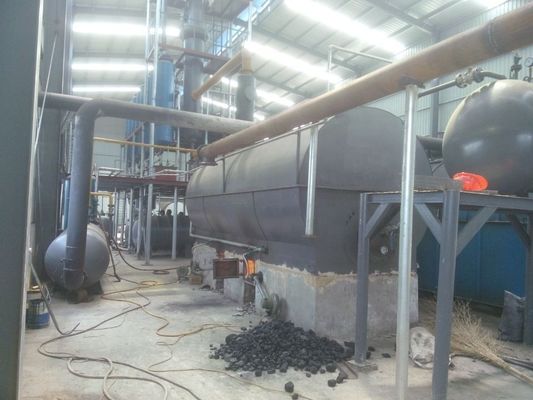 Pyrolysis Oil Distillation Plant For Converting Old Tires And Plastic To Diesel Fuel