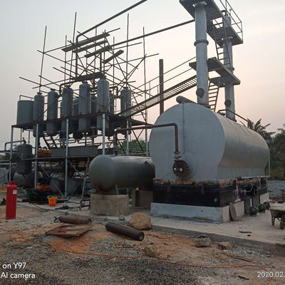 10-15 Tons Capacity Oil Recycling Production Line Convert Waste Black Oil to Diesel