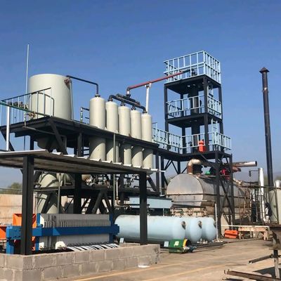 Heating Method Indirect Heating Pyrolysis Plastic Oil Refinery Distillation Plant
