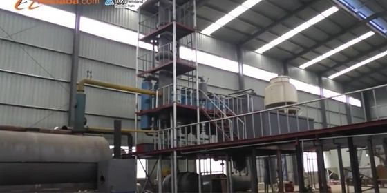 Heating Method Indirect Heating Pyrolysis Plastic Oil Refinery Distillation Plant