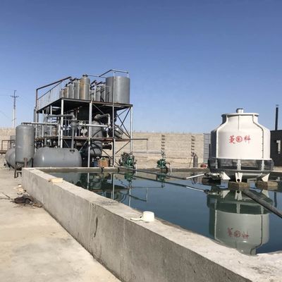 Heating Method Indirect Heating Pyrolysis Plastic Oil Refinery Distillation Plant
