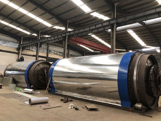 Continuous Waste Tyre Pyrolysis Plant with 380V/50HZ Voltage and 20-30 Tons Capacity