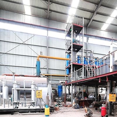 Recycle Waste Engine Oil to Diesel and Base Oil with 380v/50hz Distillation Equipment