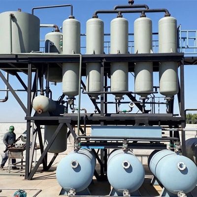 Recycle Waste Engine Oil to Diesel and Base Oil with 380v/50hz Distillation Equipment