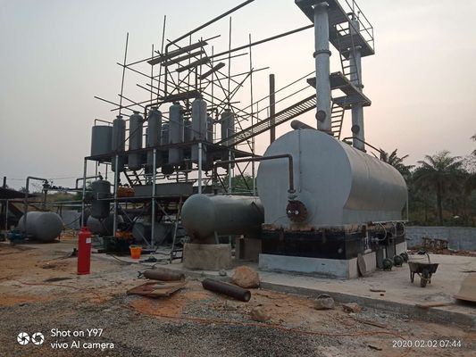 Heating Waste Car Oil Refinery Plant To Make Diesel Or Base Oil