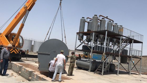 Waste Tyre Plastic Pyrolysis Oil To Diesel Distillation Equipment