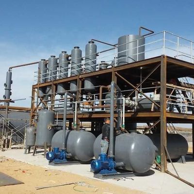 Waste Tyre Plastic Pyrolysis Oil To Diesel Distillation Equipment