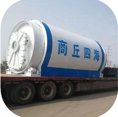 Q245R Boiler Steel Material Pyrolysis Machine for Converting Waste to Fuel Oil Energy
