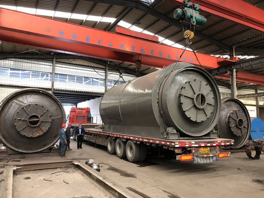Top- Waste Plastic Tyre Rubber Oil Sludge to Energy Fuel Oil Machine 30000 kg Weight
