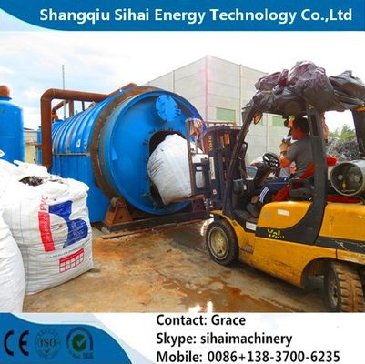 Direct Heating Output Capacity 15 Tons Waste Tire Pyrolysis Plant for Tire Recycling