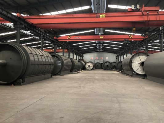 Top- Waste Plastic Tyre to Fuel Oil Recycling Pyrolysis Machine for Final Product Steel Wire