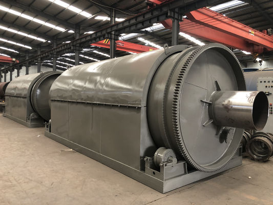 Top- Waste Plastic Tyre to Fuel Oil Recycling Pyrolysis Machine for Final Product Steel Wire
