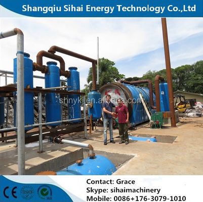 Free Installation Waste Tyre Recycle to Diesel Pyrolysis Plant for Diesel Production