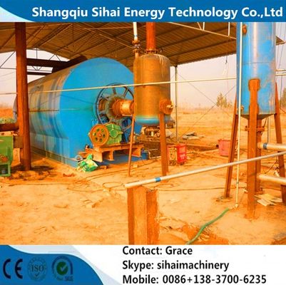 Q245R Boiler Steel Reactor Material Waste Tyre Pyrolysis Plant for Diesel Production