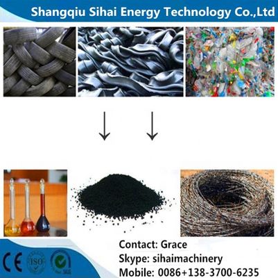 Q245R Boiler Steel Reactor Material Waste Tyre Pyrolysis Plant for Diesel Production