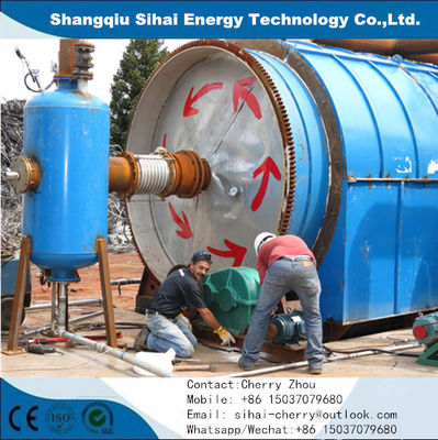 10 Tons Q245R Boiler Steel Equipment for Recycling Used Rubber Tyres into Fuel Oil