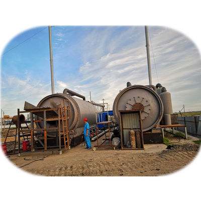 Engineer Guided Installation Pyrolysis Plant for Recycle Waste Tire Tyre Plastic Sludge