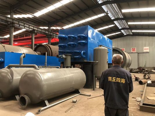 38tons Capacity Pyrolysis Waste Tire To Oil Production Line for 300sq Meter Location