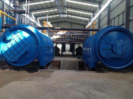 Raw Material Rubber 2022 Thermal Cracking Machine Refines Waste Tyres to Oil Equipment